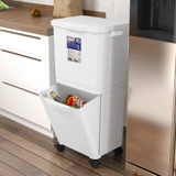 Вместительное и большое мусорное ведро с разделителями для домашнего использования