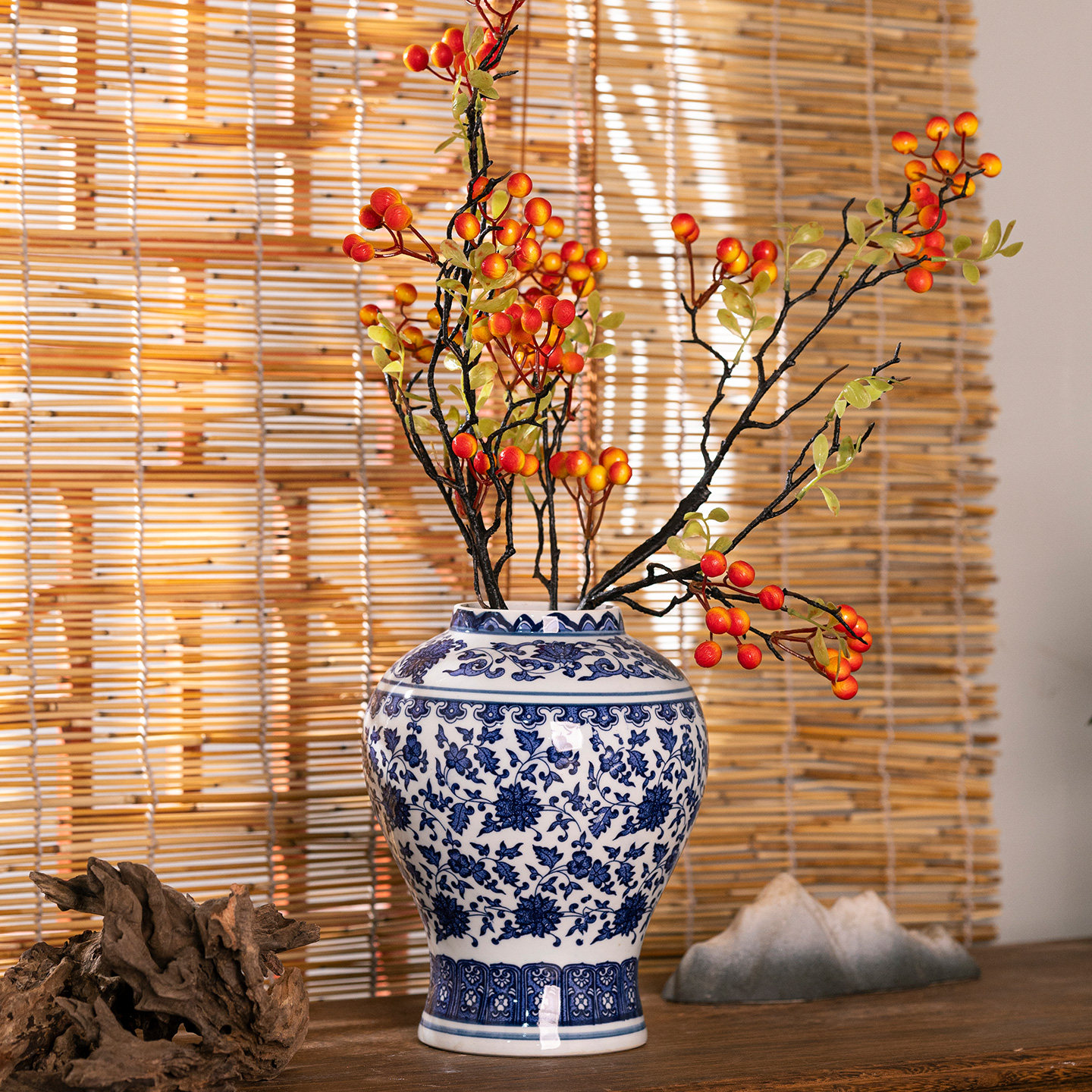 景德镇陶瓷器仿古青花瓷将军罐陶瓷花瓶摆件储物罐中式家居装饰品,淘宝优惠券,粉丝福利购,淘宝优惠卷