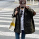 Loose silhouette workwear cotton jacket cotton jacket women