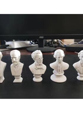迷你小石膏像摆件素描头像树脂人物北欧式ins雕像摆拍照道具模型