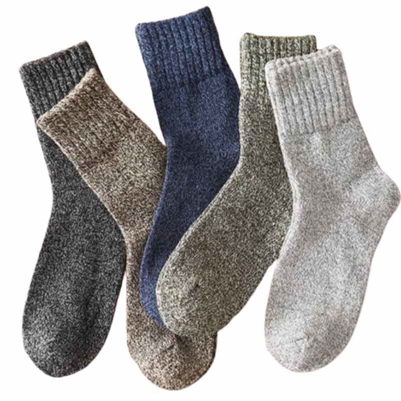 舒适休闲男士秋冬季粗线毛线袜子 希贝莎短袜/打底袜/丝袜/美腿袜