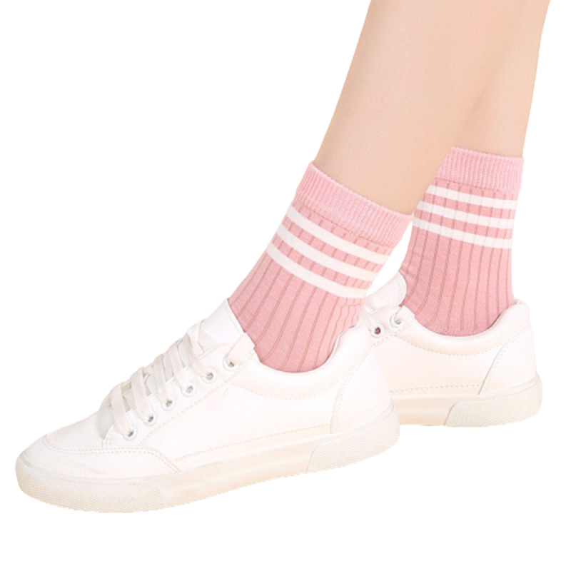 女士中筒休闲简约中长腰纯色棉袜子 希贝莎短袜/打底袜/丝袜/美腿袜