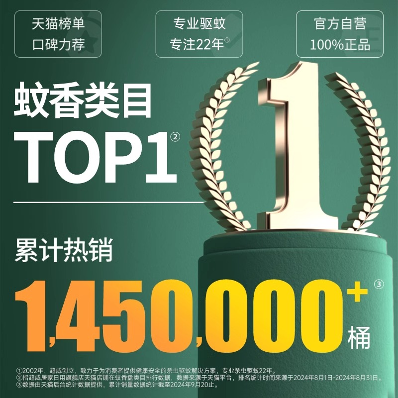 超威蚊香家用驱蚊艾草盘香非无毒无味放置器宿舍户外蚊香盘正品