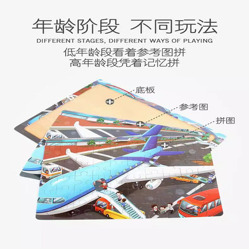 80片木质拼图拼板儿童3-5-6-7岁4男孩8女宝宝9早教益智力积木玩具 - 图2