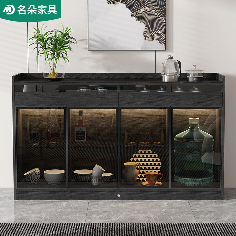 茶水柜烧水壶一体轻奢岩板酒柜餐边柜家用办公室水吧茶吧机5G150 - 图0