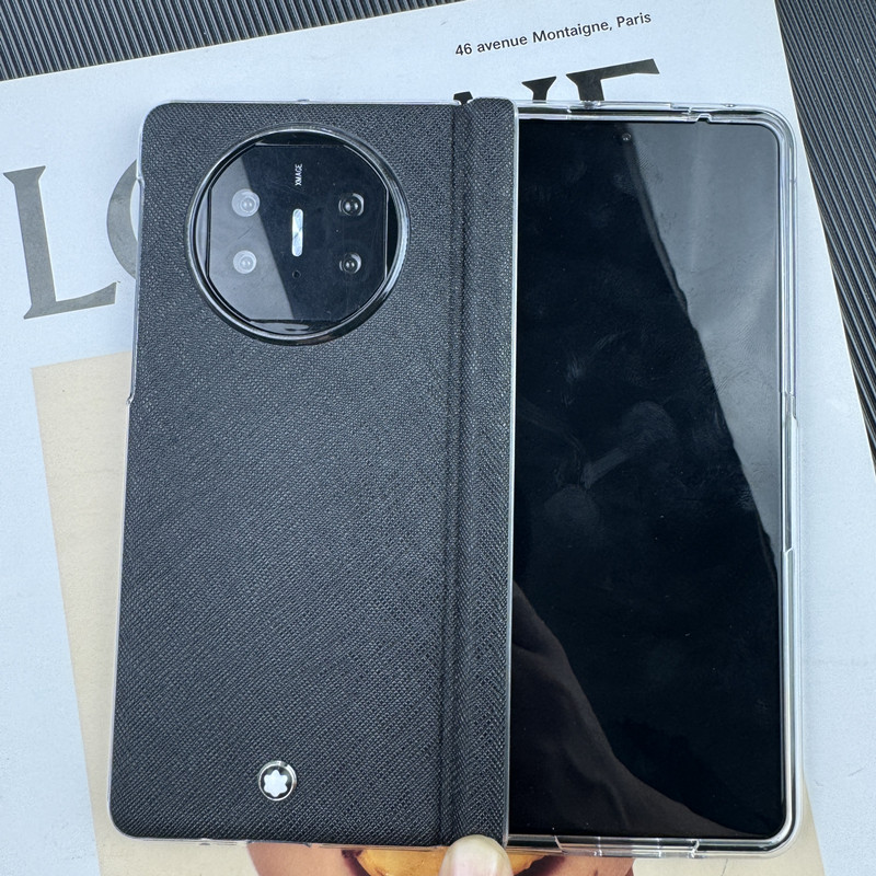 抗指纹中轴保护matex6手机壳适用华为折叠屏Matex5典藏版保护套中轴磁吸背壳X3透明素皮高档商务创意简约外壳