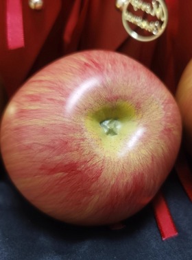 仿真黄铜苹果摆件手工彩绘礼品