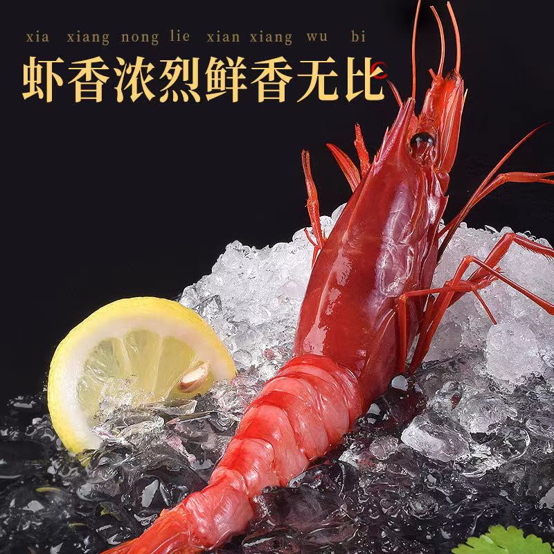 红魔虾特大鲜活刺身级低温甜虾生鲜速冻虾类海鲜生腌生吃海虾水产 - 图0