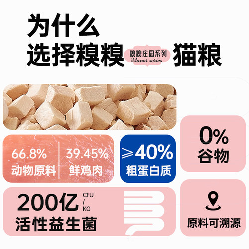 糗糗庄园1号粮-全价无谷冻干猫粮 - 图1