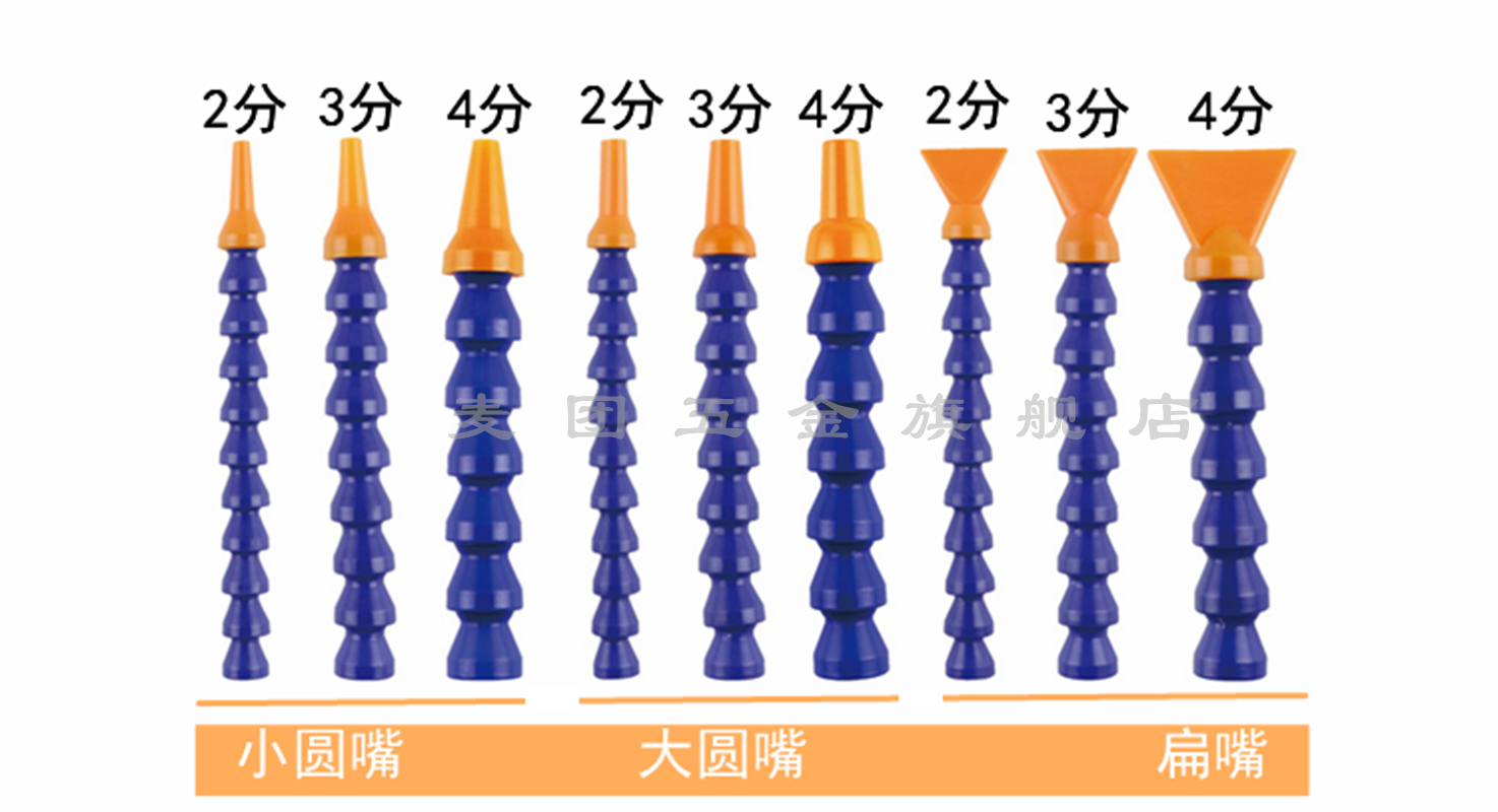 万向竹节 蛇形喷水雕刻机冷却喷管机床塑料扁嘴水管 数控车油床管 - 图1