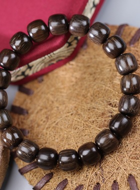 披毛犀牛角串亚州玩佛珠手串满鱼子送礼收藏男女高端饰品纹理清晰