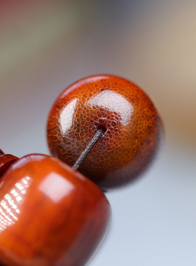 高级牛角亚披盘玩佛珠手串满鱼子送礼收藏男女高端饰品纹理清晰