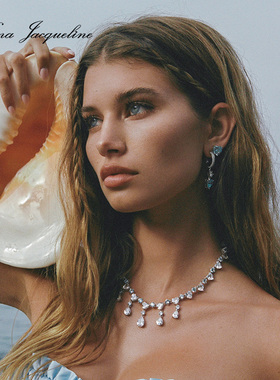 NanaJacqueline项链水滴锁骨链