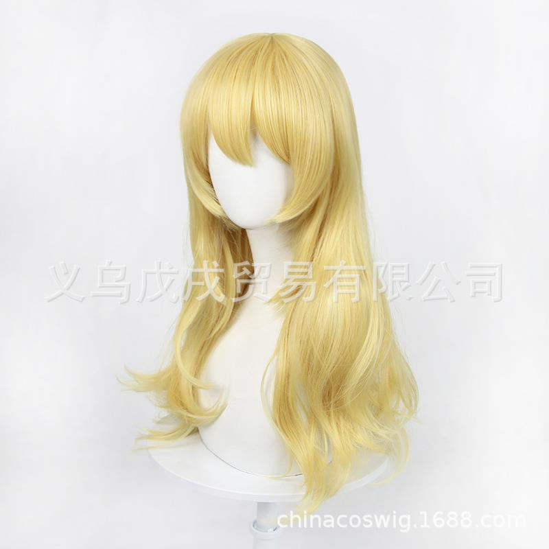 四月是你的谎言 宫园薰 cos假发 仿真头皮顶 金色卷发 现货 - 图1