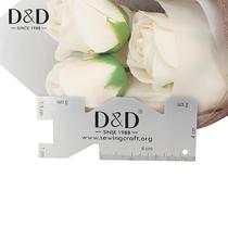 Metal Scale Gauge Handcrafted Accessories Sewing Ruler Tool Portable Calliper Gauge Source Factory LOGO