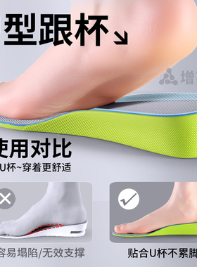 防臭增高鞋垫吸汗透气久站不累