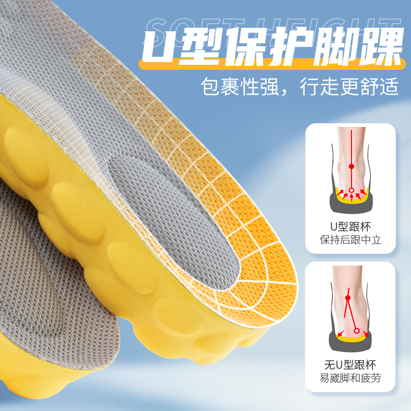 适用于卡特CAT鞋垫大黄靴男靴子添柏岚女超软防痛久站不累马丁靴 - 图1