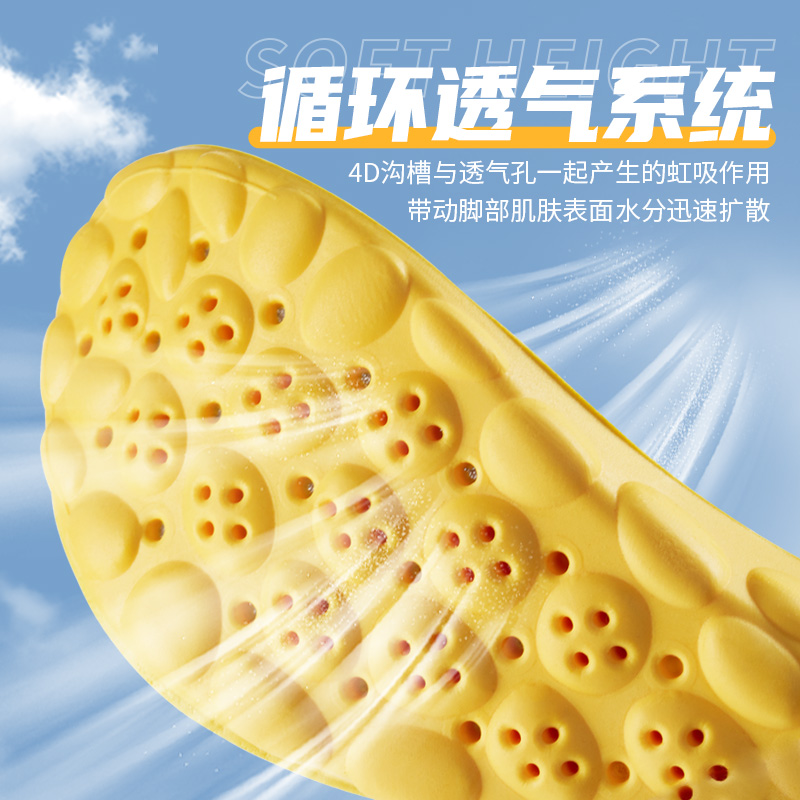 适用于卡特CAT鞋垫大黄靴男靴子添柏岚女超软防痛久站不累马丁靴 - 图3