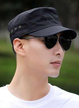 帽子男夏季平顶帽户外防
