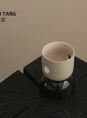 宜集堂宅中古风烛台高级感轻奢浪漫氛围风防风蜡烛摆件道具侘寂
