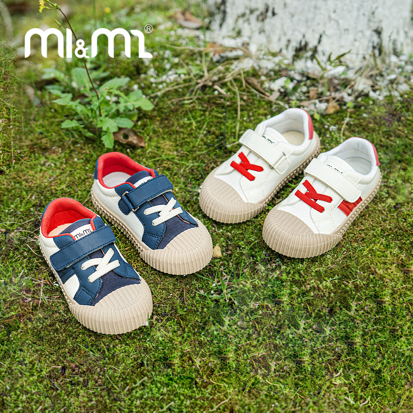 m1m2西班牙童鞋儿童帆布鞋新款女童幼儿园室内鞋中小童宝宝宽头鞋 - 图0