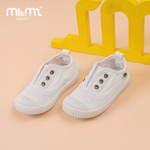 m1m2西班牙童鞋2026春季男女宝宝一脚蹬男女童幼儿园防滑鞋M20566 - 图0