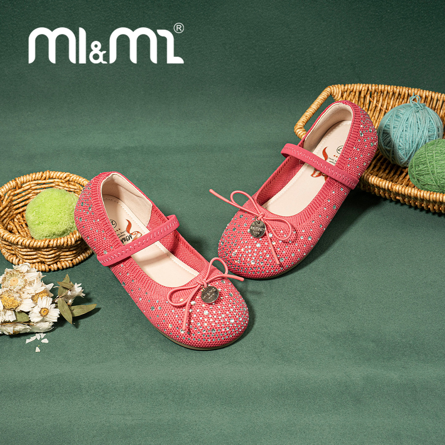 m1m2西班牙童鞋女童公主鞋一字带春季新款儿童飞织单鞋软底演出鞋,淘宝优惠券,粉丝福利购,淘宝优惠卷