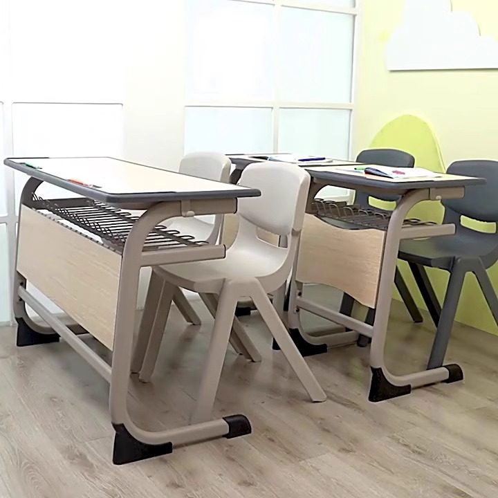 双人桌椅自习室课桌椅教室学校辅导培训机构补习班中小学生写字桌,淘宝优惠券,粉丝福利购,淘宝优惠卷
