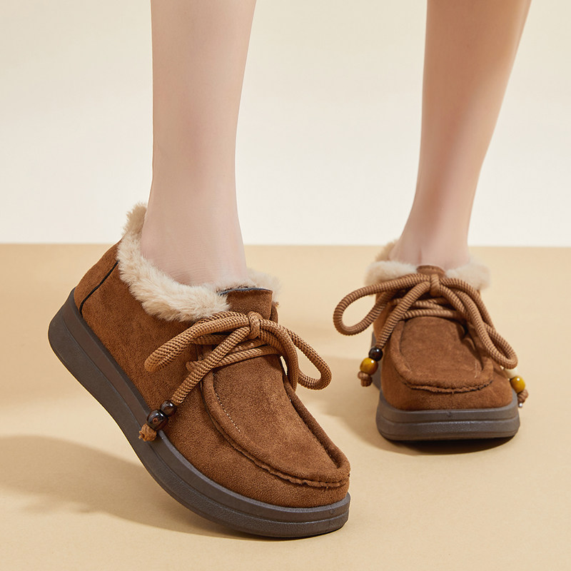 冬季新款老北京布鞋女棉鞋加绒保暖时尚雪地靴厚底防滑妈妈棉鞋冬,淘宝优惠券,粉丝福利购,淘宝优惠卷