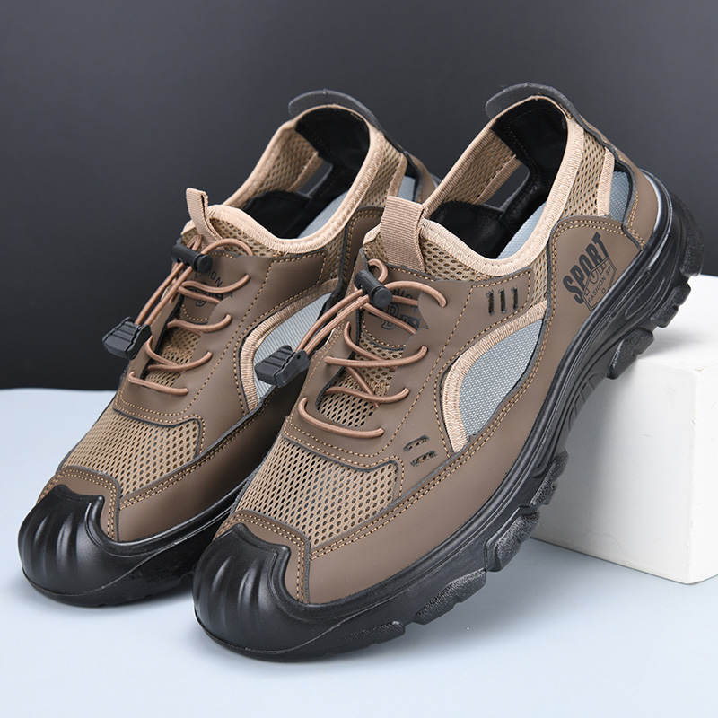 包头凉鞋2025夏季新款镂空涉水鞋男士休闲软底透气舒适洞洞鞋男鞋 - 图1