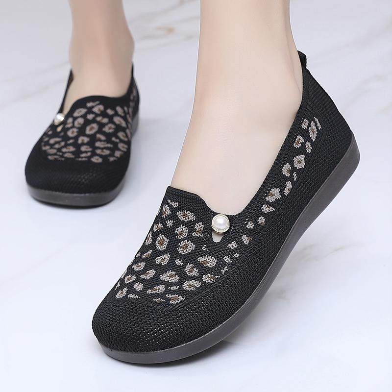 春季新款老北京布鞋女透气中老年舒适软底防滑一脚蹬豆豆鞋妈妈鞋,淘宝优惠券,粉丝福利购,淘宝优惠卷