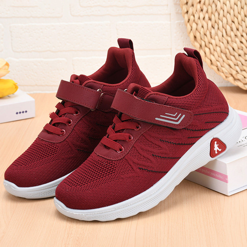 春秋新款女健步鞋舒适平底圆头中老年女鞋防滑运动休闲透气妈妈鞋,淘宝优惠券,粉丝福利购,淘宝优惠卷