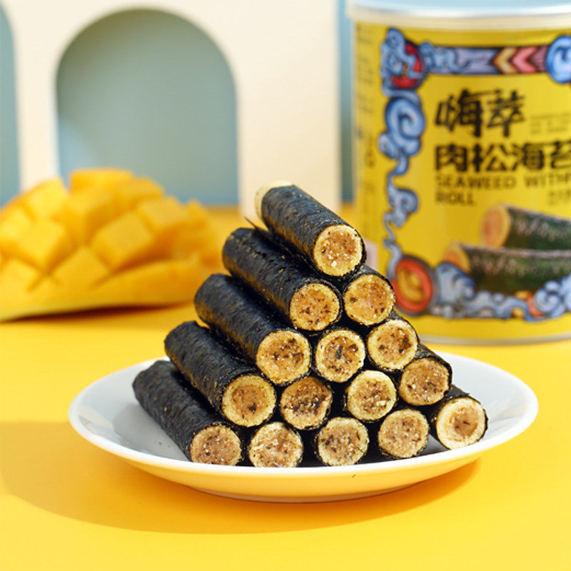 肉松嗨爆休闲即食办公室宿舍海苔卷 八鸾食品海苔系列