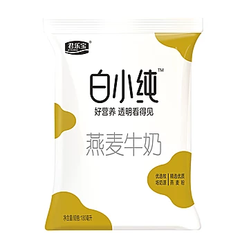 【君乐宝】白小纯燕麦味纯牛奶180ml*12袋