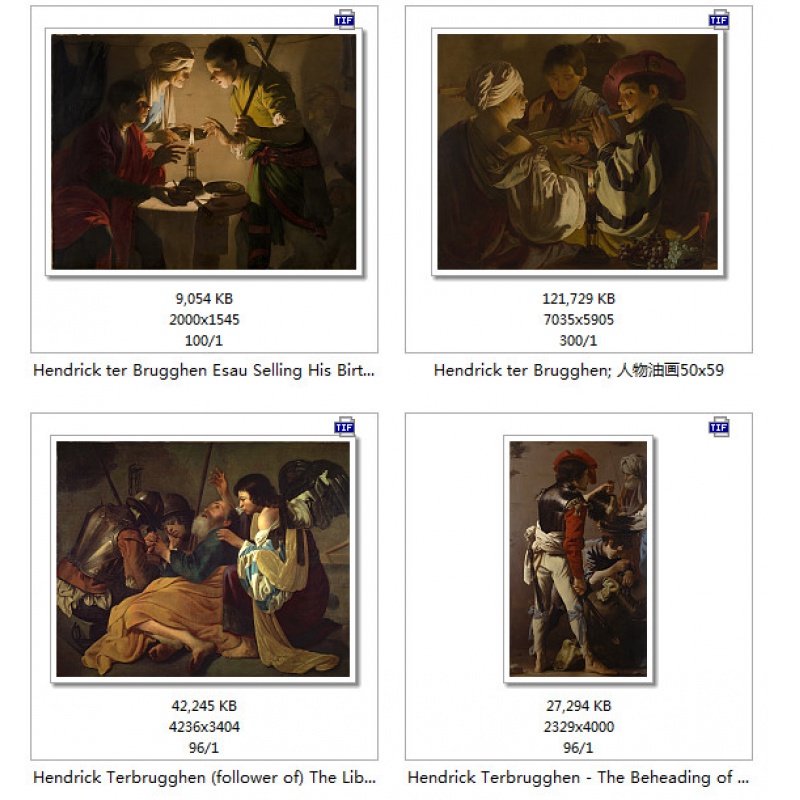 YC587【荷兰】特尔·布吕根（Hendrick ter Brugghen）油画图库 - 图1