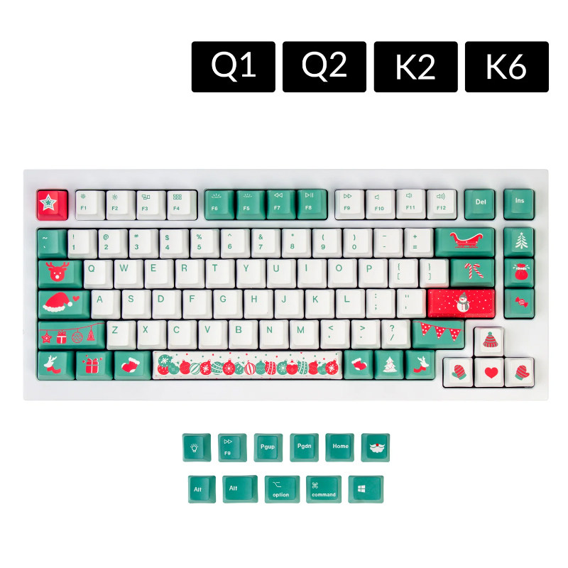 Keychron PBT热升华键帽OEM高度矮轴ABS透光机械键盘增补小全套,淘宝优惠券,粉丝福利购,淘宝优惠卷