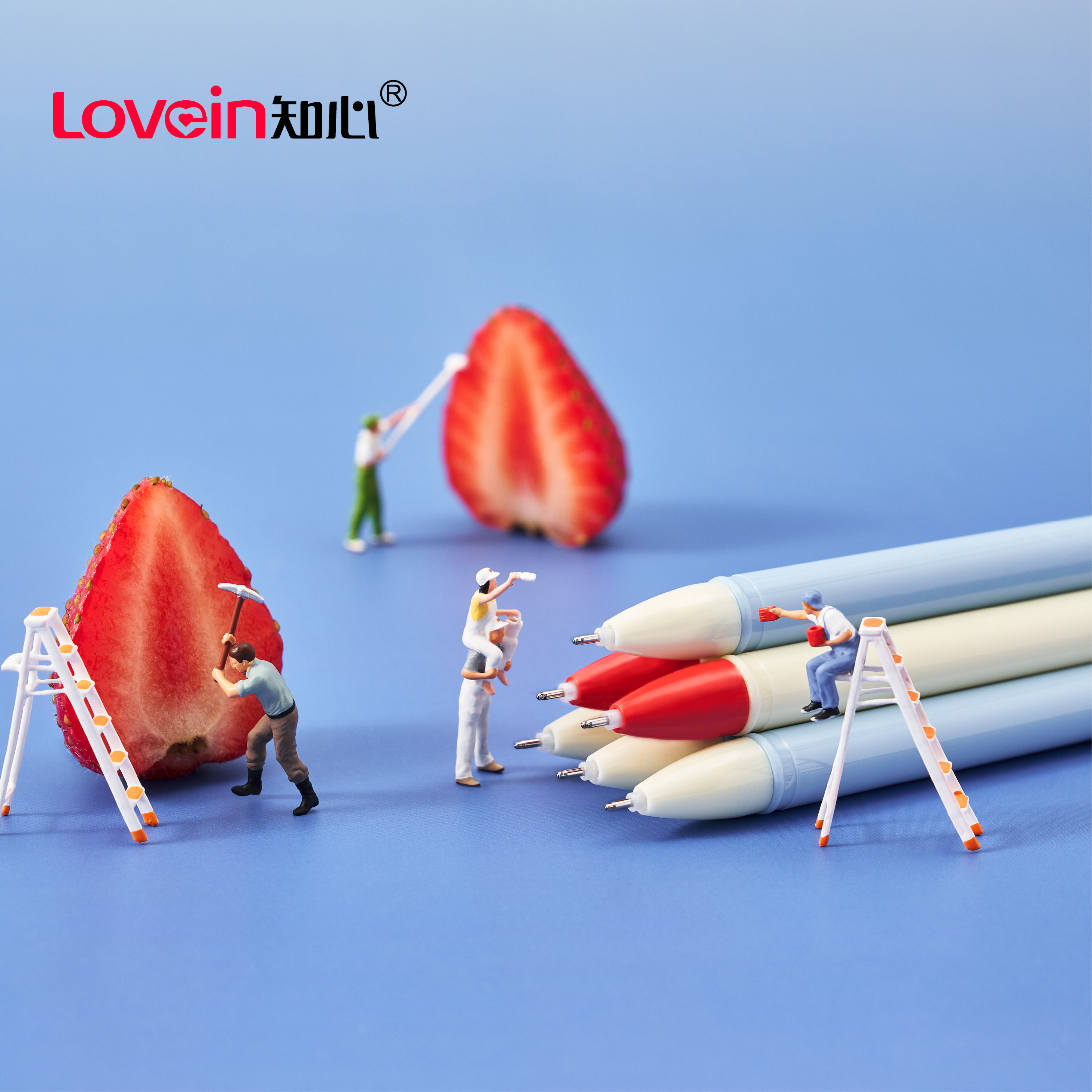 知心可擦中性笔 撞色童趣热敏墨水可擦中性笔小学生专用自带橡皮擦轻松擦除错误 G-6211ER - 图0