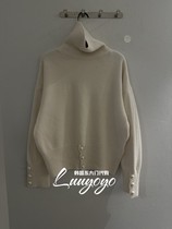 MULCUP Korea Dongdaemun 2023 Winter new casual 100 hitch warm and high collar pure color sweater
