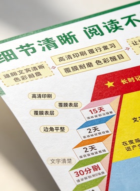 艾宾浩斯遗忘曲线记忆复习墙贴