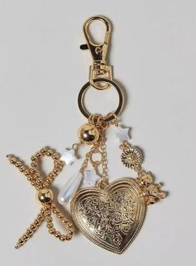 Stylish Lanyard Letter Beaded KeychainCZX Star Charm Turkish