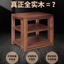 Full Solid Wood Sound Rack Power Amplifier Cabinet Professional Fever Equipment Rack Audio-visual Room Equipment Rack Home Multilayer Cabinet