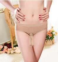 Roll Tube Spice Special Supplies Pants Aircraft Socks Male Self-Inserted Underwear Rujj Head Penis Gay Men Open Crotch