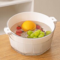 Drain basket Home Wash Vegetable Basket Fruit Pan fruit basin Living room Kitchen Plastic Wash Fruit Wash Vegetable basket Wash Vegetable basin