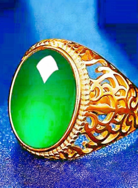 金色戒指男款黑戒环男时尚活口