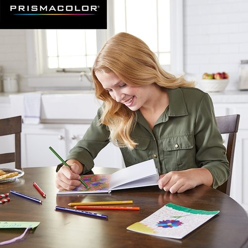 美国三福Prismacolor霹雳马彩铅单支补色成人学生专业手绘美术绘画培斯玛白色黑色彩色铅笔肤色肉色多色可选-图1