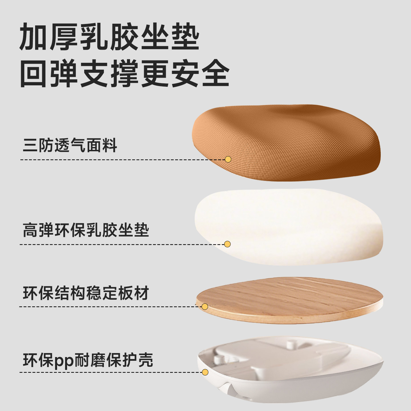 可米恋儿童学习专用椅子自动追背可升降调节椅写字座椅凳子