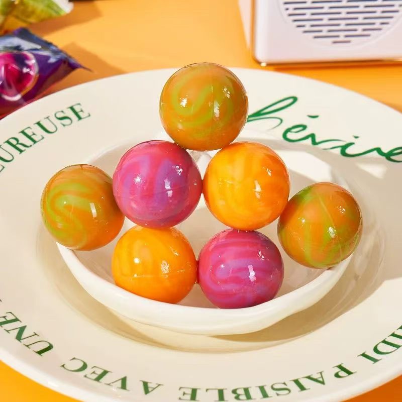 网红高颜值双拼口味维C果汁棒棒糖混合50支喜糖果儿童小零食年货 - 图3