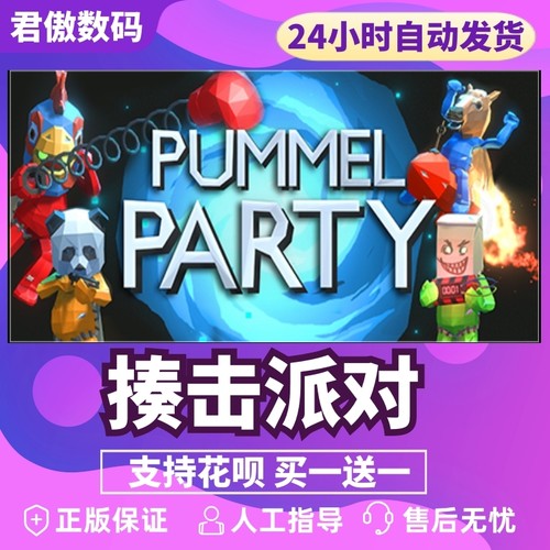 Steam PC正版游戏揍击派对 Pummel Party动作休闲独立联机全新成品号-图0