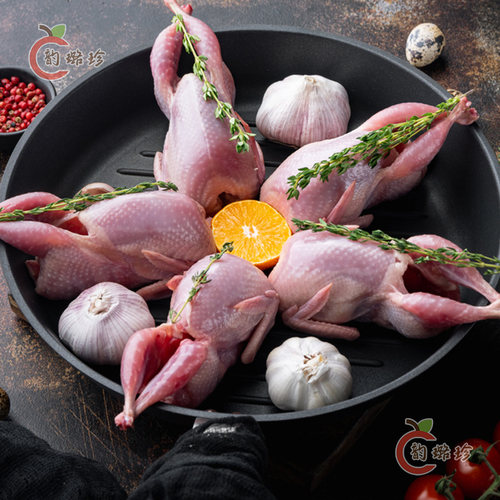 新鲜大母鹌鹑肉冷冻鹌鹑白条现杀活体炖汤红烧油炸烧烤生骨肉20只 - 图0