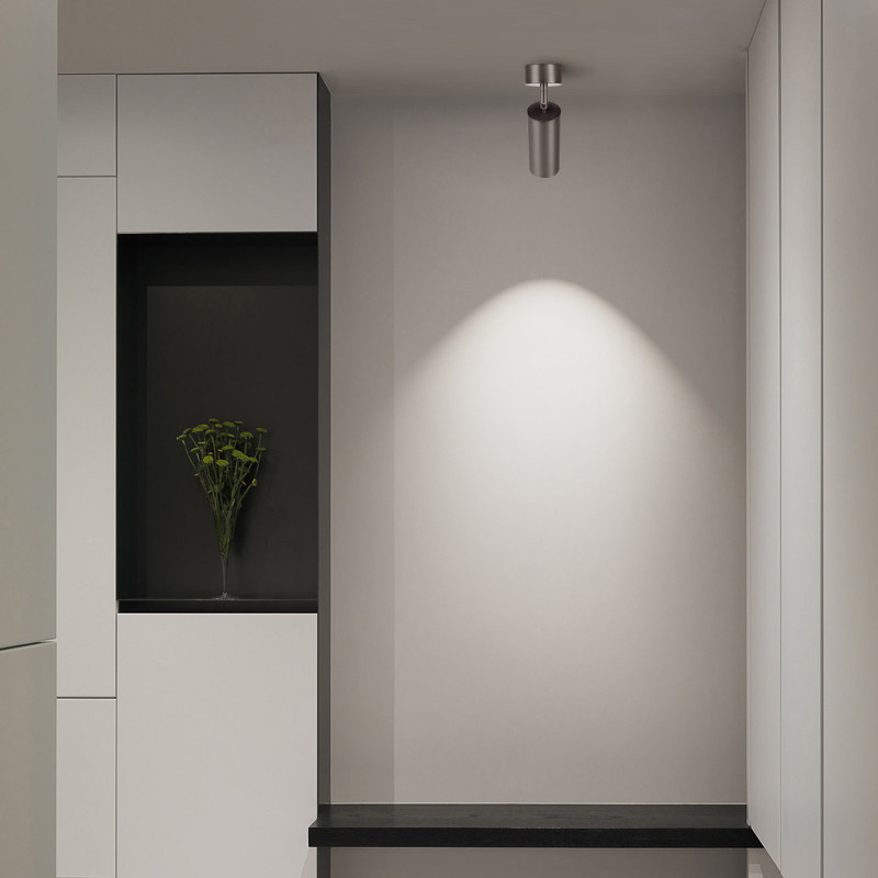 led明装可调角度射灯不锈钢中古风餐厅玄关背景调角度包豪斯射灯,淘宝优惠券,粉丝福利购,淘宝优惠卷